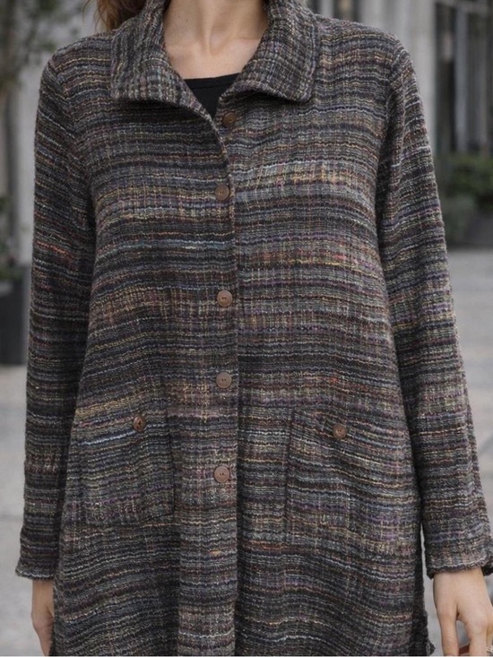 Yasuko Kurisaka Jackets & Blazers - Yasuko Kurisaka 100% Cotton Art To Wear Jacket One Size